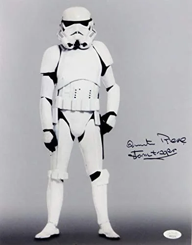 Syd Wragg — Quentin Pierre Autographed Full Body 11x14 Photo w/ Stormtrooper - JSA Auth *Blk, изображение 3