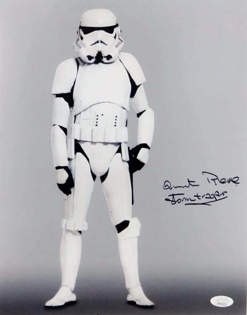 Syd Wragg — Quentin Pierre Autographed Full Body 11x14 Photo w/ Stormtrooper - JSA Auth *Blk, изображение 4