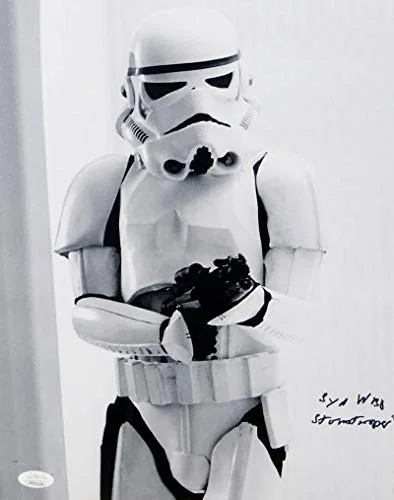 Syd Wragg — Syd Wragg Autographed 11x14 Photo From Movie w/ Stormtrooper - JSA Auth *Black, изображение 3