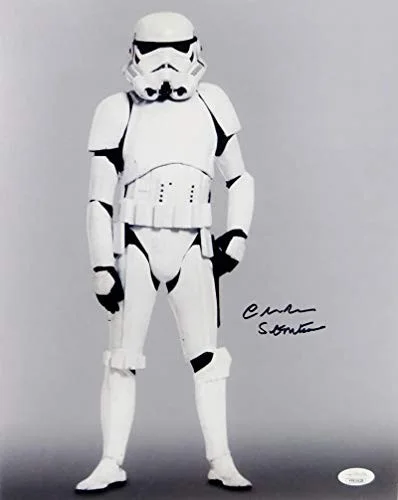 Chris Bunn — Chris Bunn Autographed Full Body 11x14 Photo w/ Stormtrooper - JSA Auth *Black, image 3