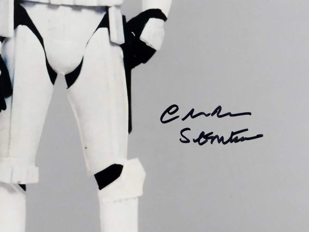 Chris Bunn — Chris Bunn Autographed Full Body 11x14 Photo w/ Stormtrooper - JSA Auth *Black, image 5