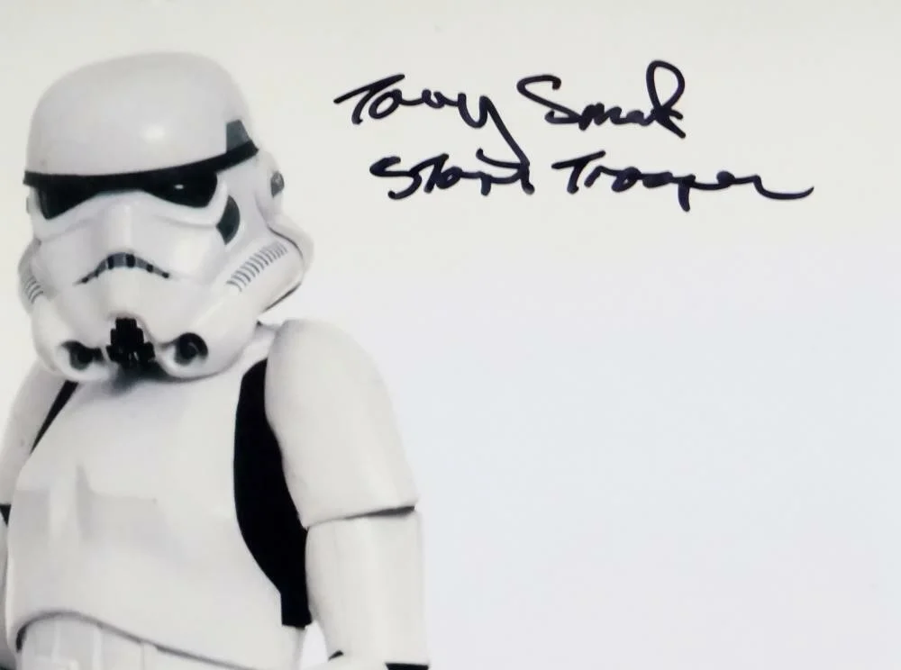 Tony Smart — Tony Smart Autographed Sideways Full Body 11x14 Photo w/ Insc - JSA Auth *Black, image 2