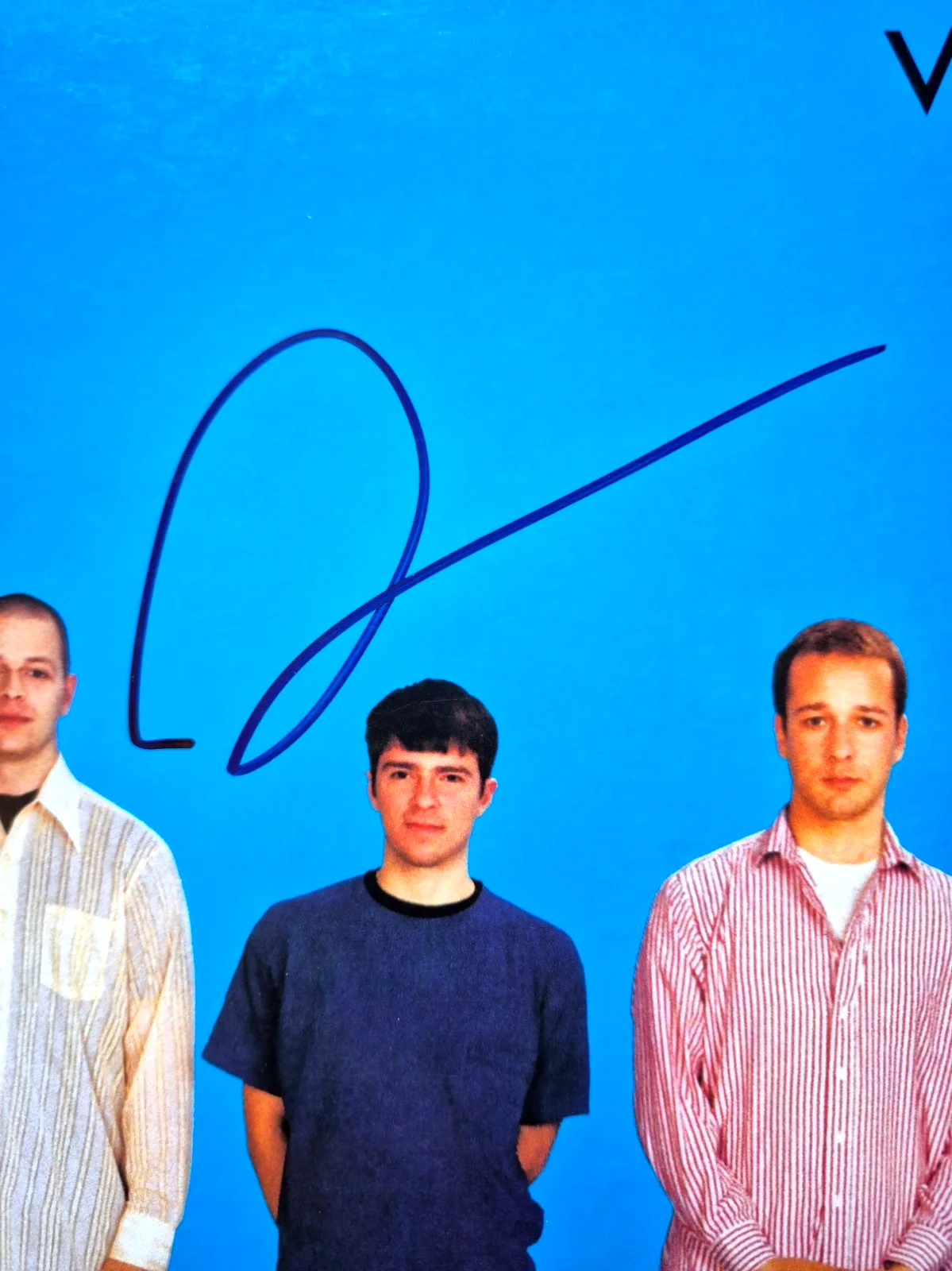RIVERS CUOMO SIGNED AUTOGRAPH WEEZER BLUE ALBUM RARE BEVERLY HILLS RARE JSA COA, изображение 2
