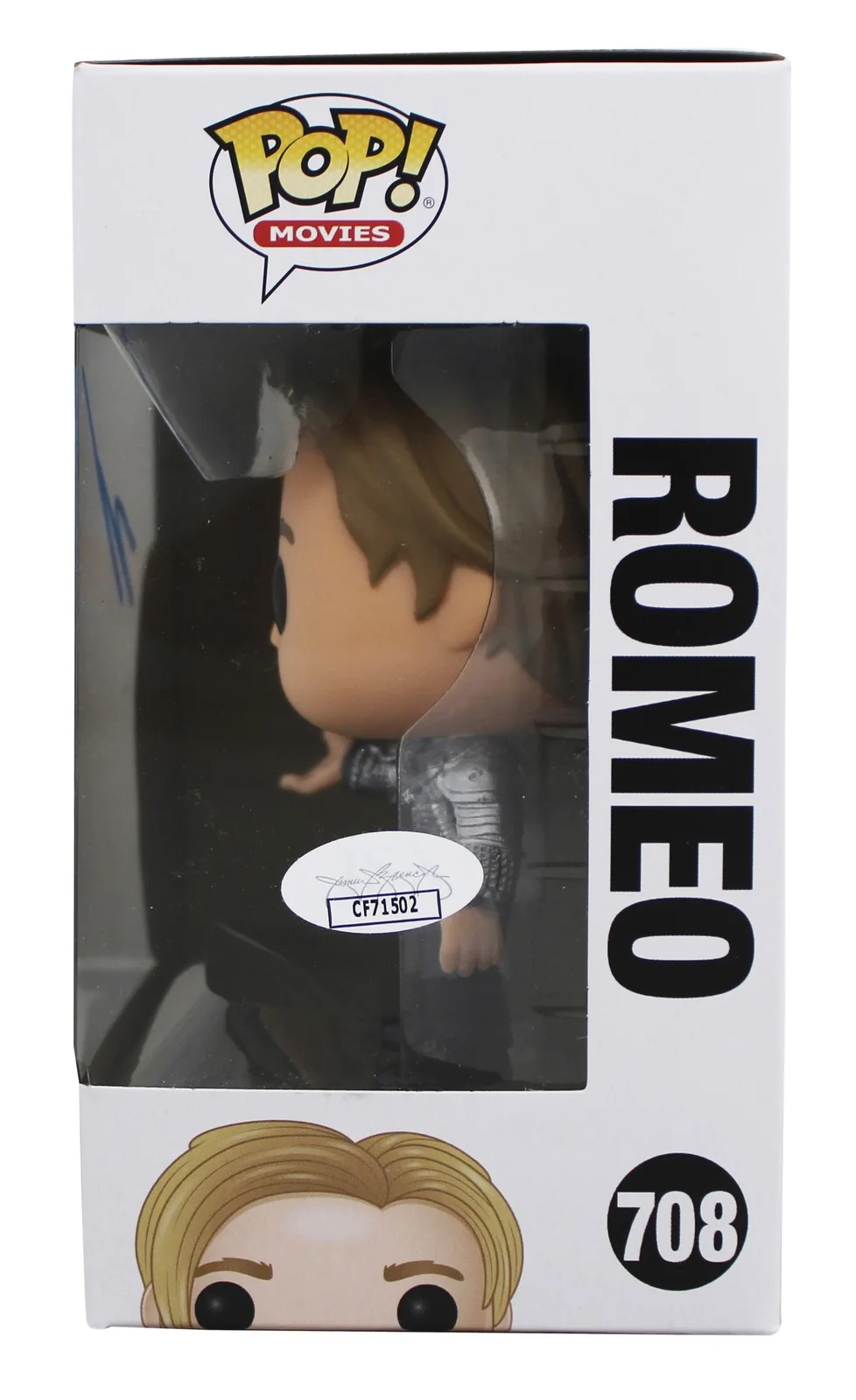 Leonardo DiCaprio — Leonardo DiCaprio Romeo & Juliet Signed #708 Funko Pop Vinyl Figure JSA #CF71502, image 3