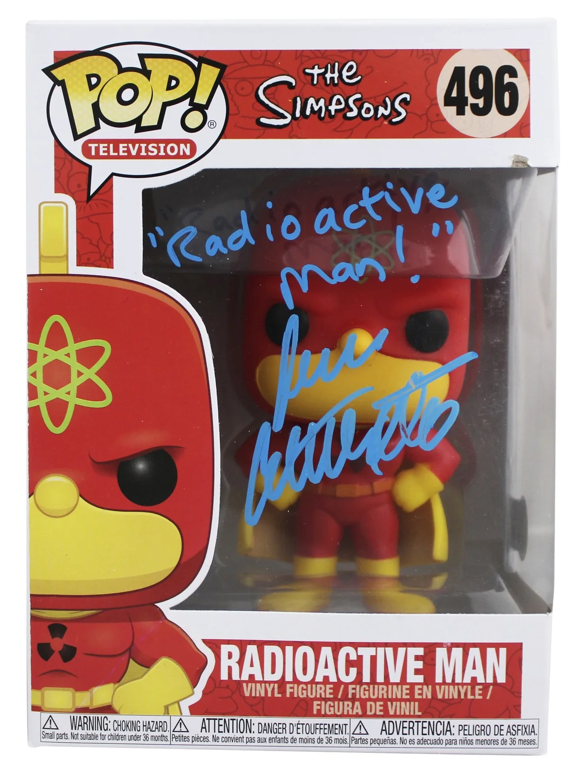 Dan Castellaneta — Dan Castellaneta The Simpsons Signed #496 Funko Pop Vinyl Figure BAS #BV04159