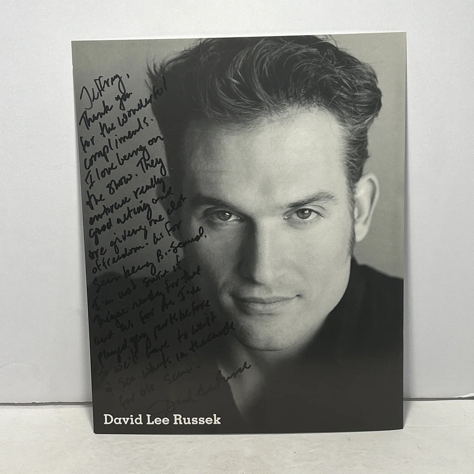 David Lee Russek — David Lee Russek HAND SIGNED AUTOGRAPH Photo Young & the Restless Soap Opera
