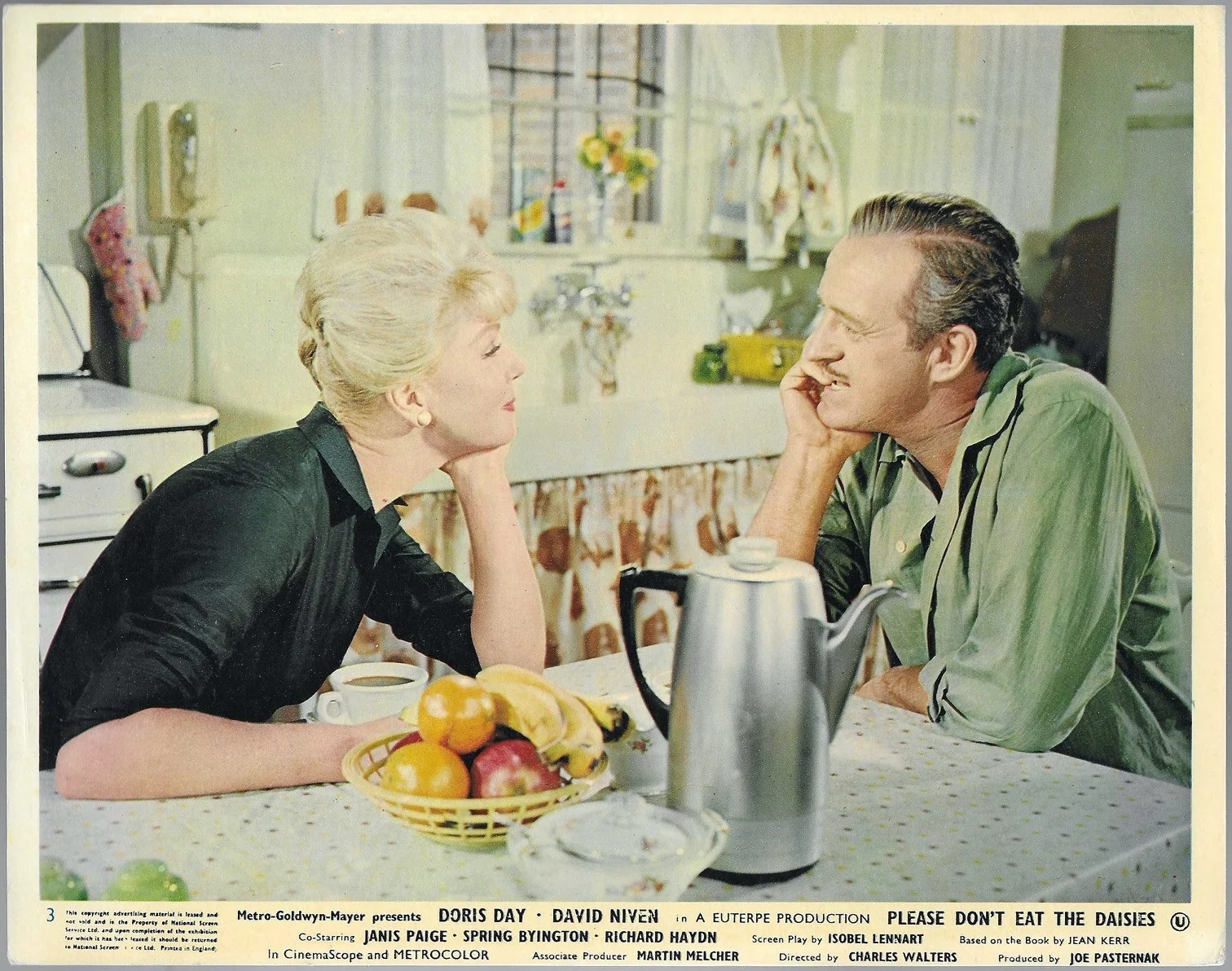 Please Don't Eat the Daisies 5x ORIGINAL UK FOH Lobby Cards Doris Day 1960, изображение 2