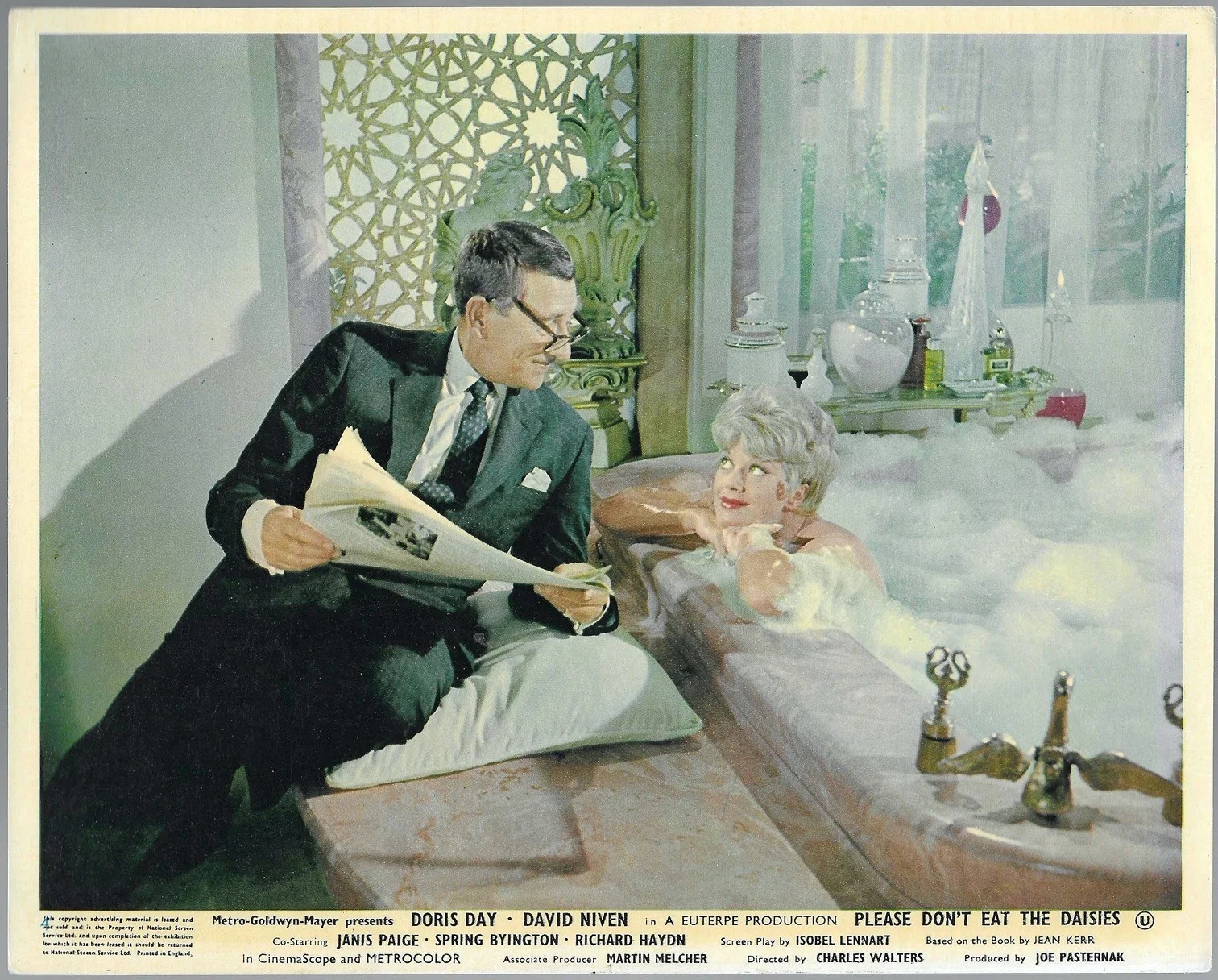 Please Don't Eat the Daisies 5x ORIGINAL UK FOH Lobby Cards Doris Day 1960, изображение 4
