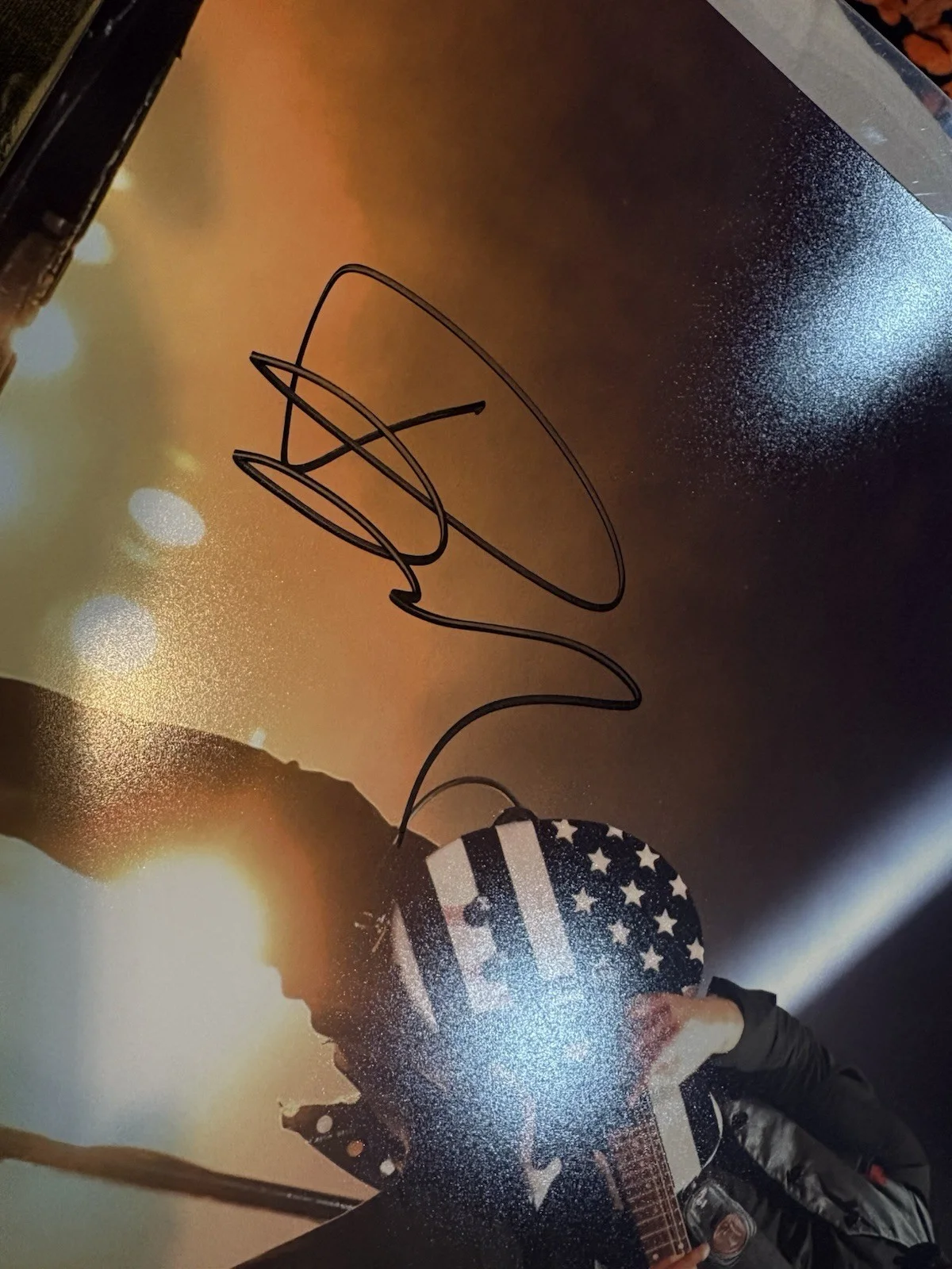 GREEN DAY Billie Joe Armstrong Signed 16x20 Concert PSA Photo, изображение 3
