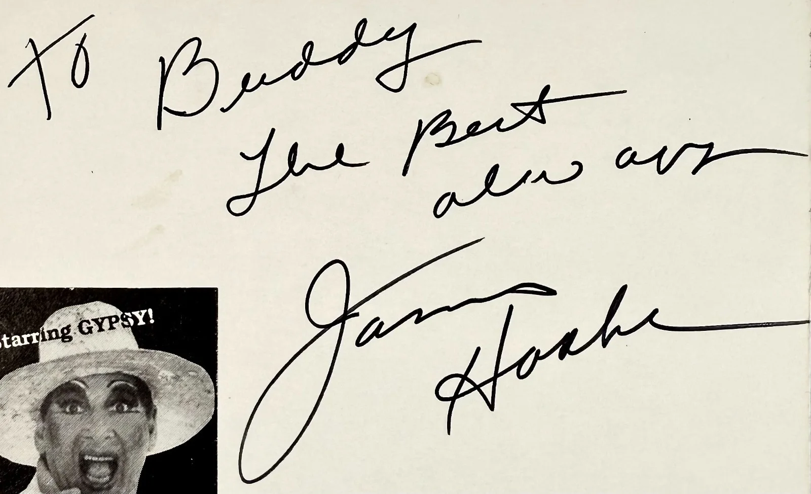 James Gypsy Haake — JAMES 'GYPSY' HAAKE Signed Autographed 4"x 6" INDEX CARD Transvestite Clifford, image 2