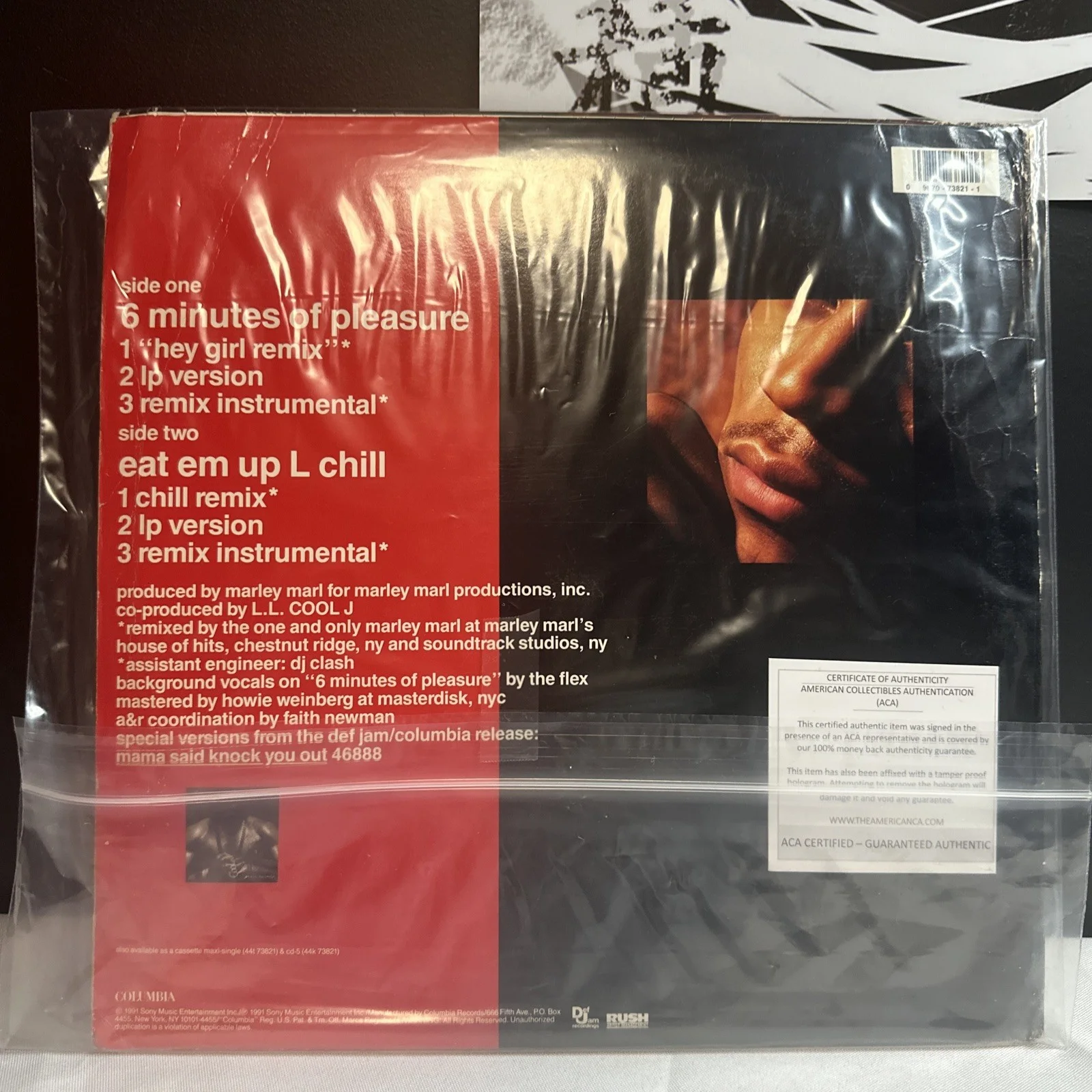 L.L Cool J - Signed Record Album Cover -With COA, image 5