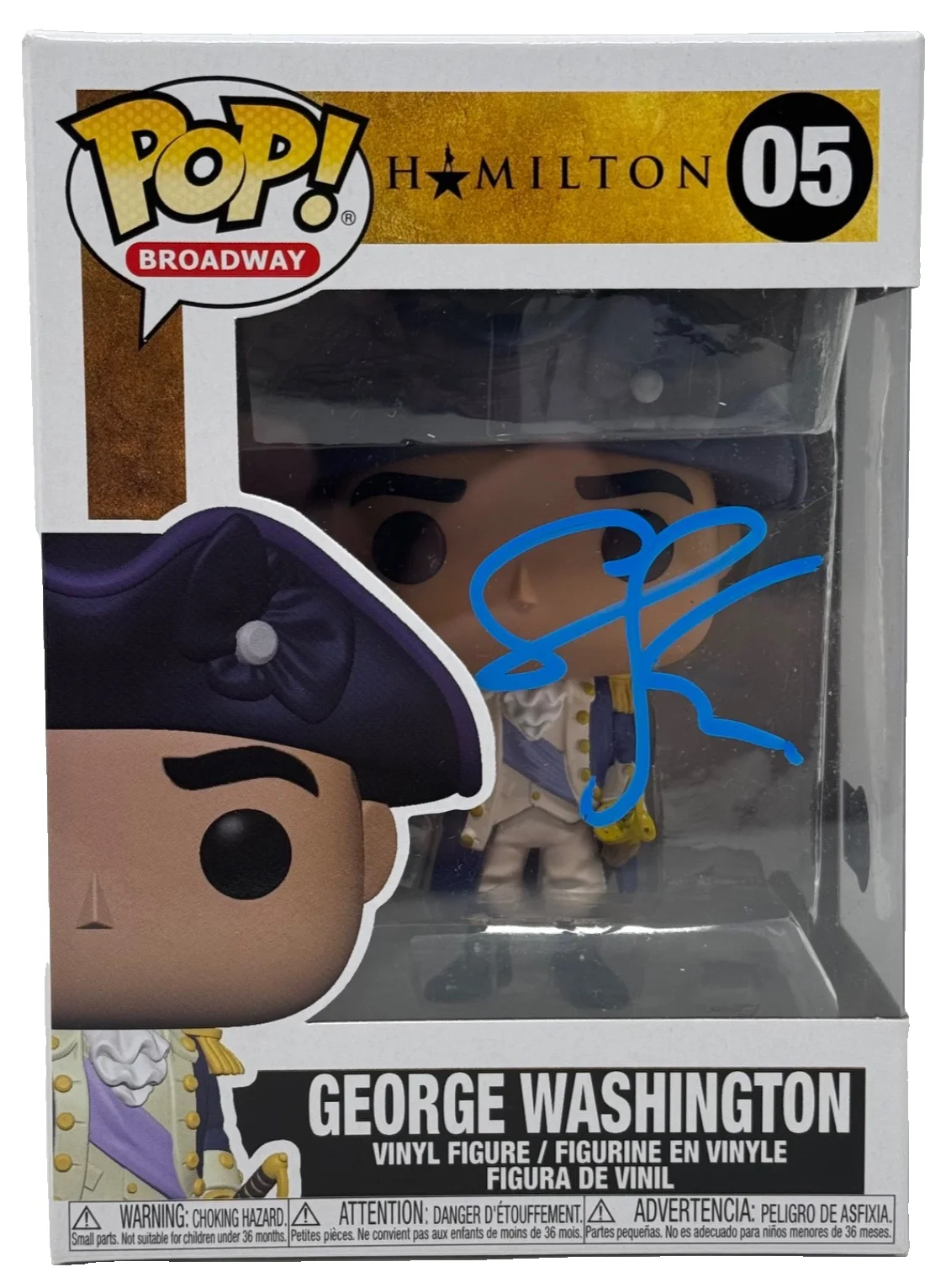 Christopher Jackson — Christopher Jackson Signed Hamilton George Washington Funko Pop #05 Beckett COA