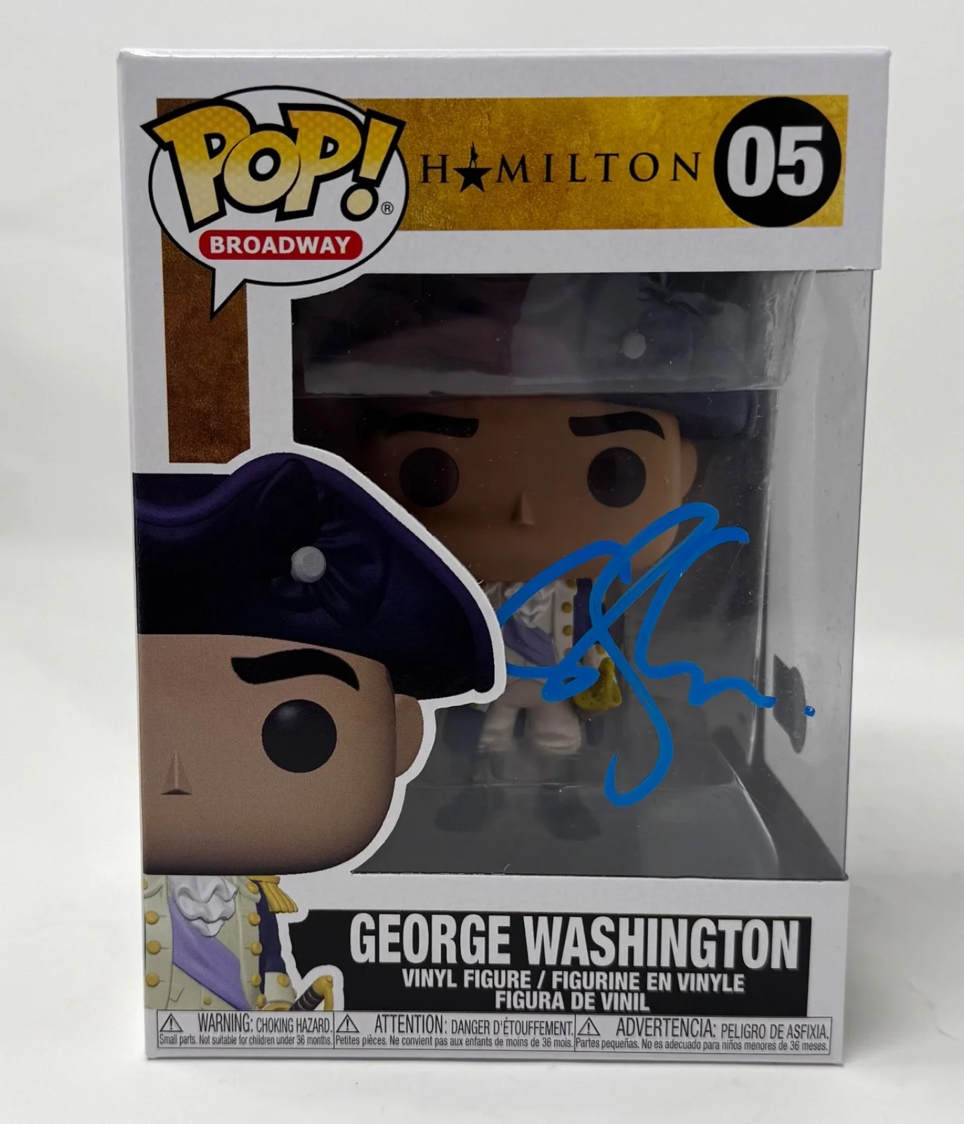 Christopher Jackson — Christopher Jackson Signed Hamilton George Washington Funko Pop #05 Beckett COA, изображение 3