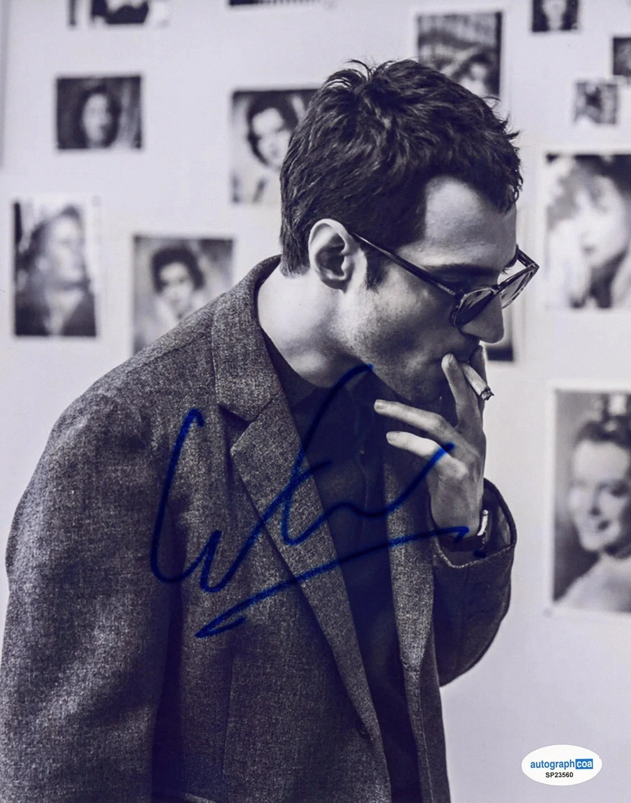 Guillaume Marbeck — Guillaume Marbeck "Nouelle Vague" SIGNED 'Jean-Luc Goddard' 8x10 Photo ACOA