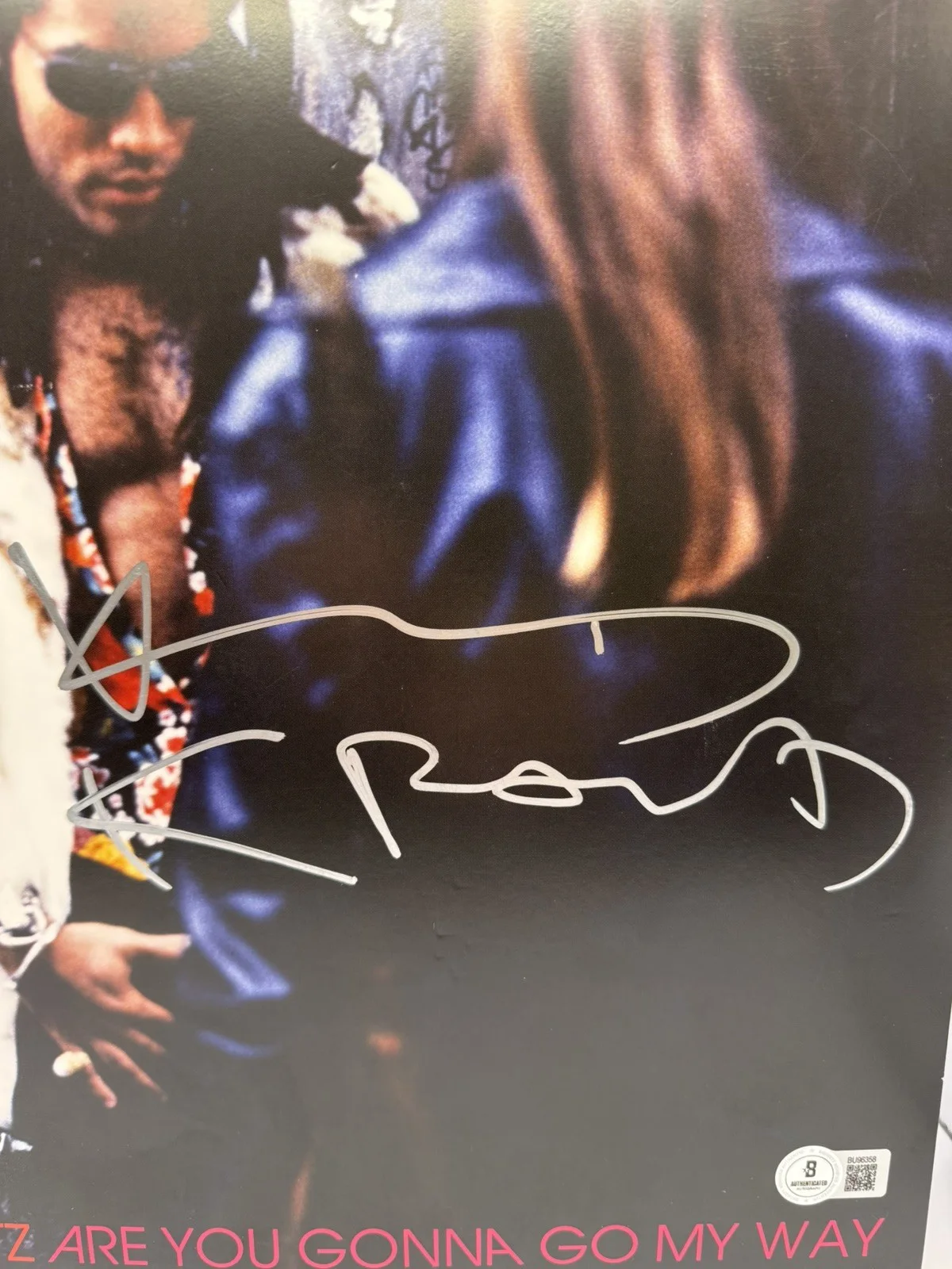 LENNY KRAVITZ SIGNED/ AUTOGRAPHED "BLUE ELECTRIC LIGHT" VINYL COA, image 2