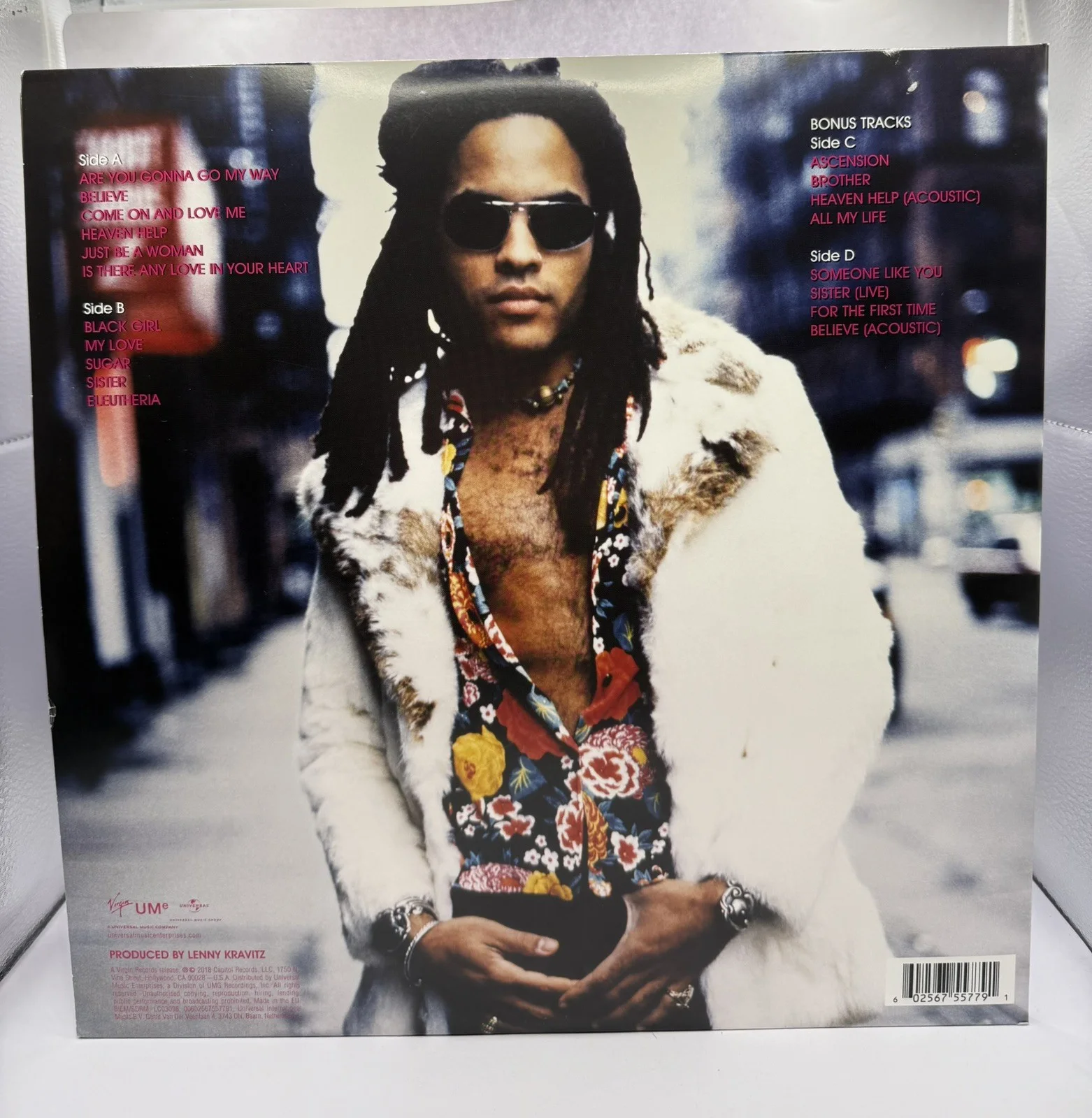 LENNY KRAVITZ SIGNED/ AUTOGRAPHED "BLUE ELECTRIC LIGHT" VINYL COA, image 3