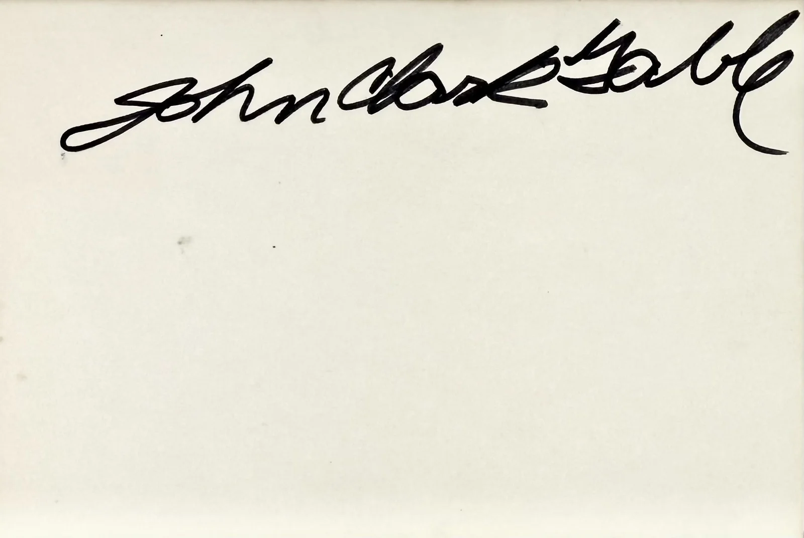 John Clark Gable — JOHN CLARK GABLE Signed Autographed 4"x 6" INDEX CARD Aliens from Uranus BAD JIM, image 4