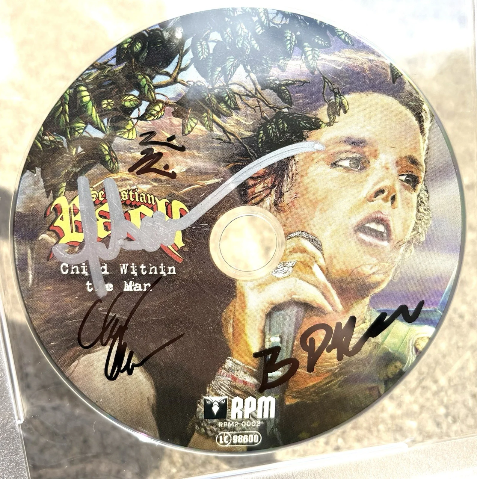 SEBASTIAN BACH Band SIGNED PSA/DNA Auto Slabbed CD, image 2