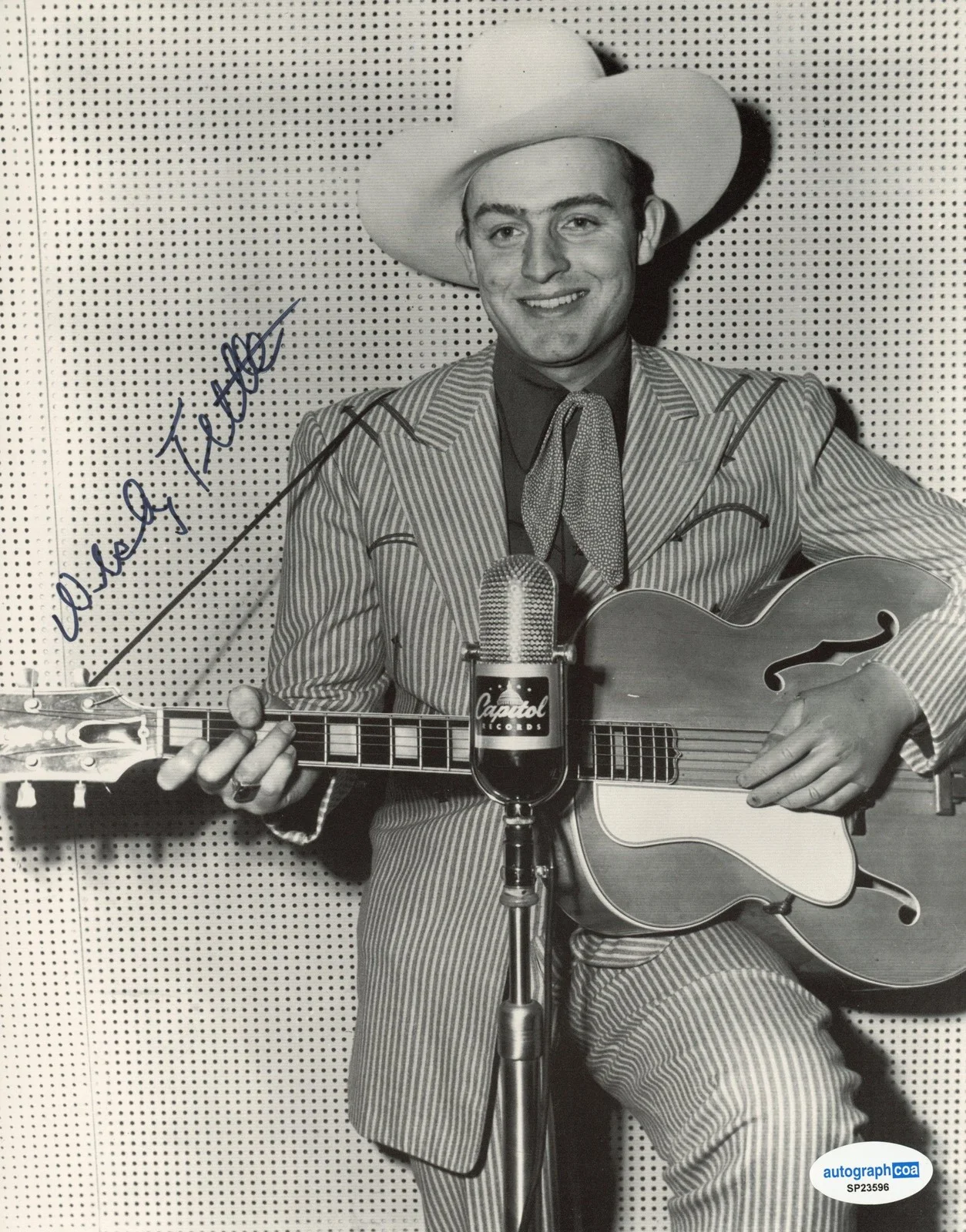 Wesley Tuttle — Wesley Tuttle "With Tears in My Eyes" Singer AUTOGRAPH Signed 8x10 Photo ACOA
