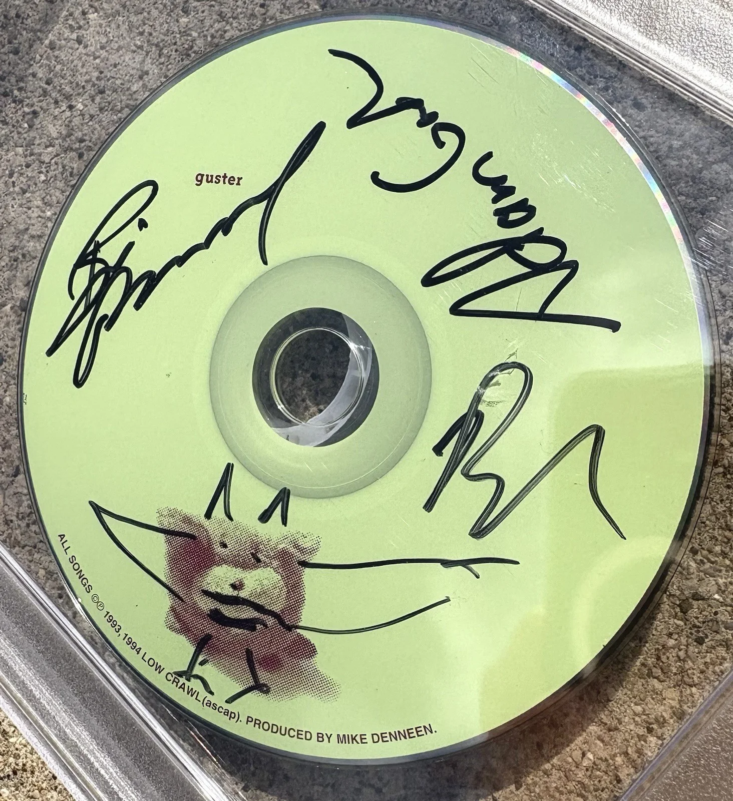 GUSTER Band SIGNED PSA/DNA Auto Slabbed CD, image 2