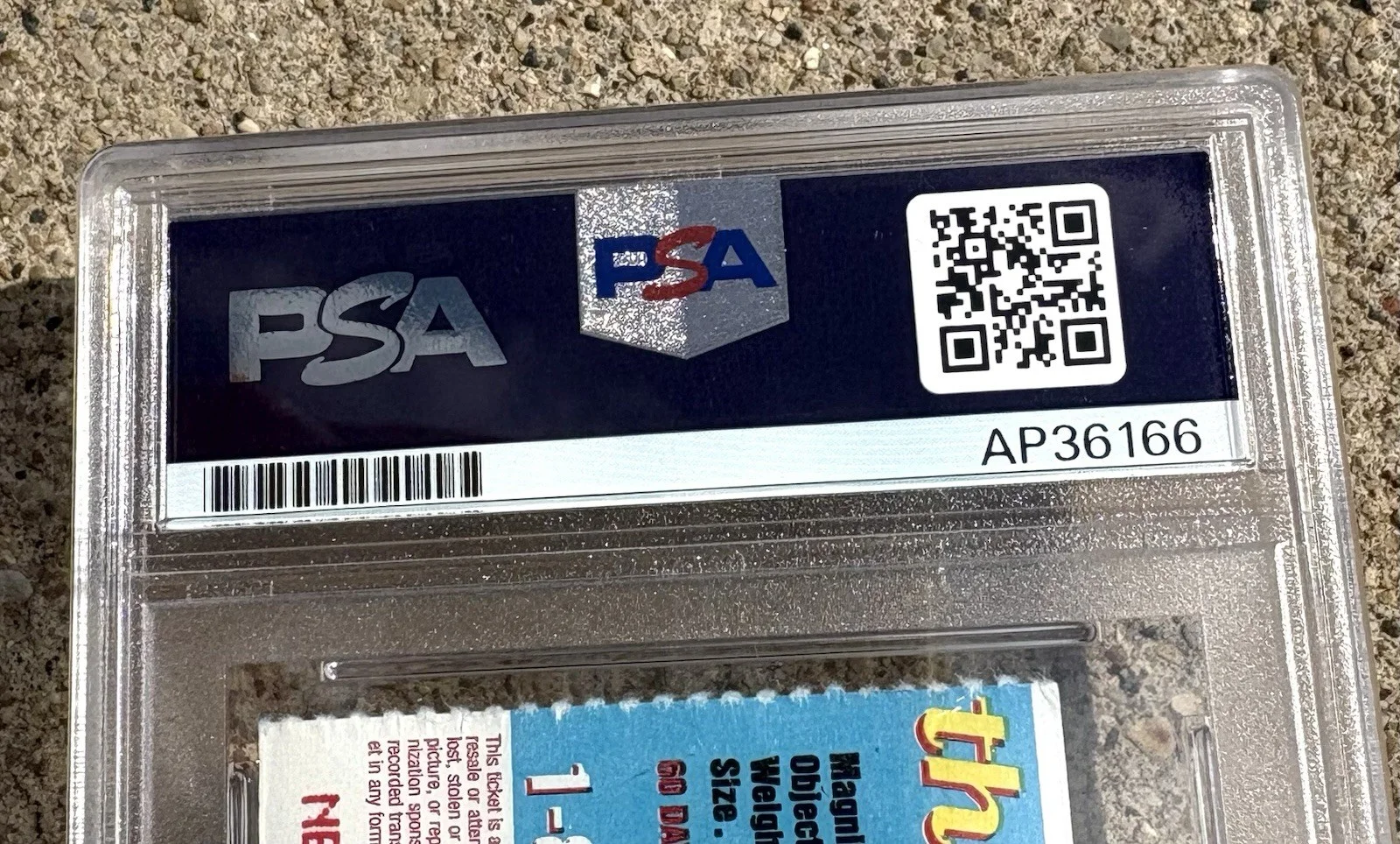 WEIRD AL YANKOVIC SIGNED Ticket Stub PSA/DNA Auto Slabbed, image 4