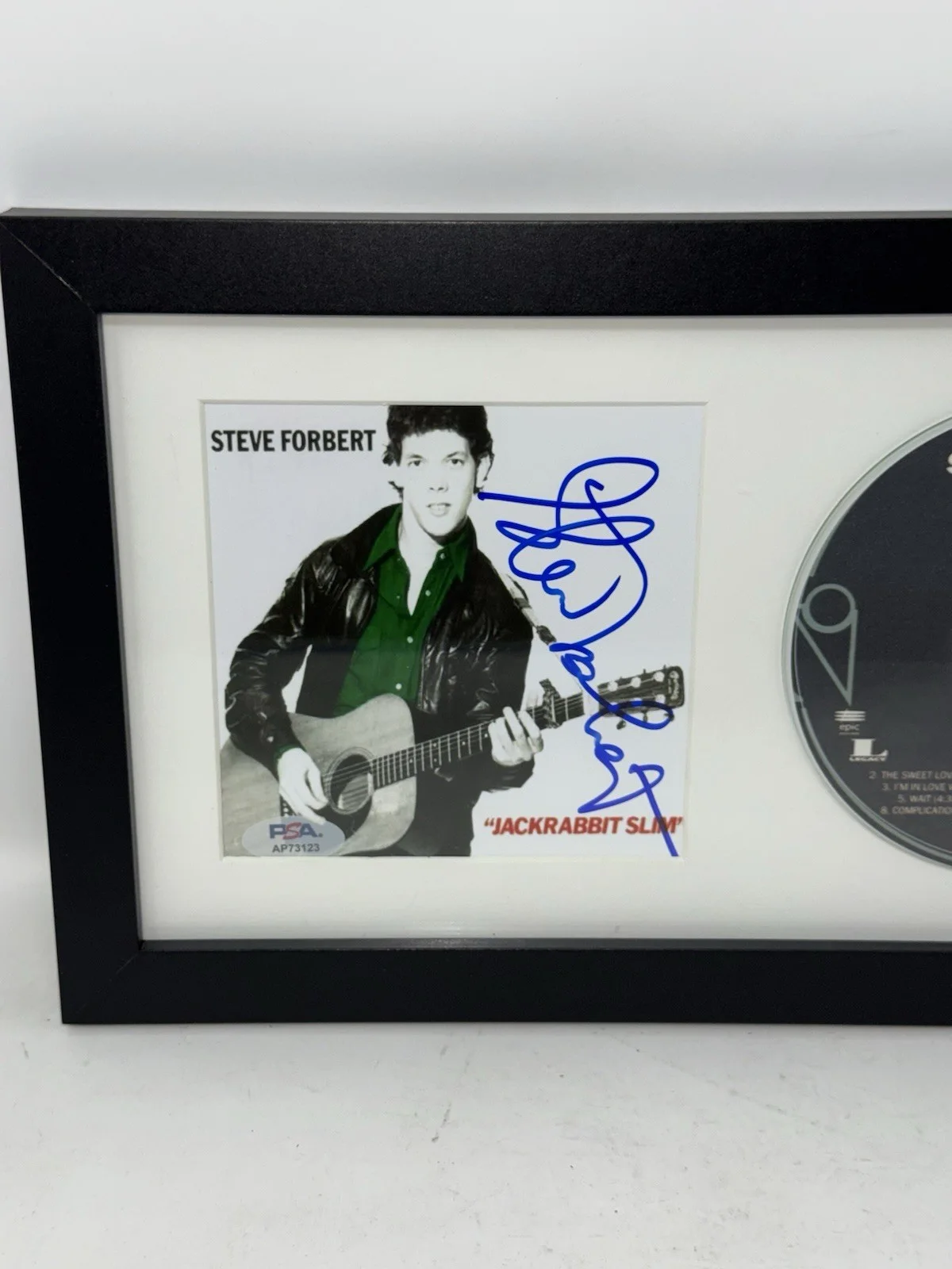 STEVE FORBERT SIGNED AUTOGRAPH JACKRABBIT SLIM CD ALBUM FRAMED PSA/DNA COA, image 2