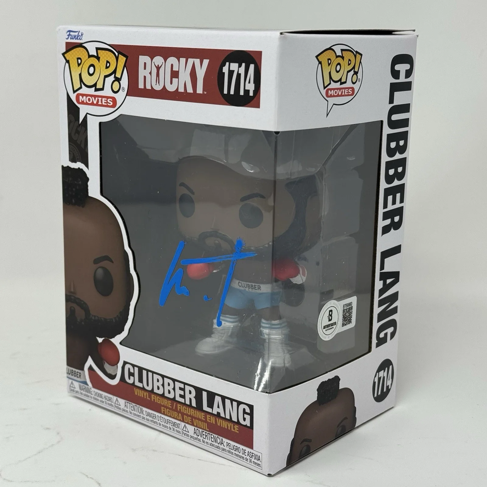 Mr. T — Mr. T Signed Rocky Clubber Lang Funko Pop #1714 Autograph Figure Beckett COA, image 5