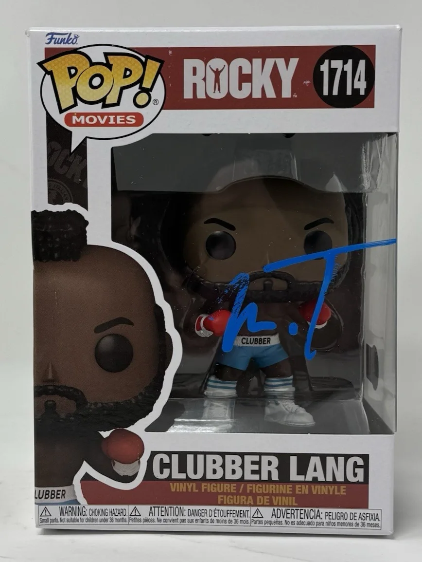 Mr. T — Mr. T Signed Rocky Clubber Lang Funko Pop #1714 Autograph Figure Beckett COA, изображение 2