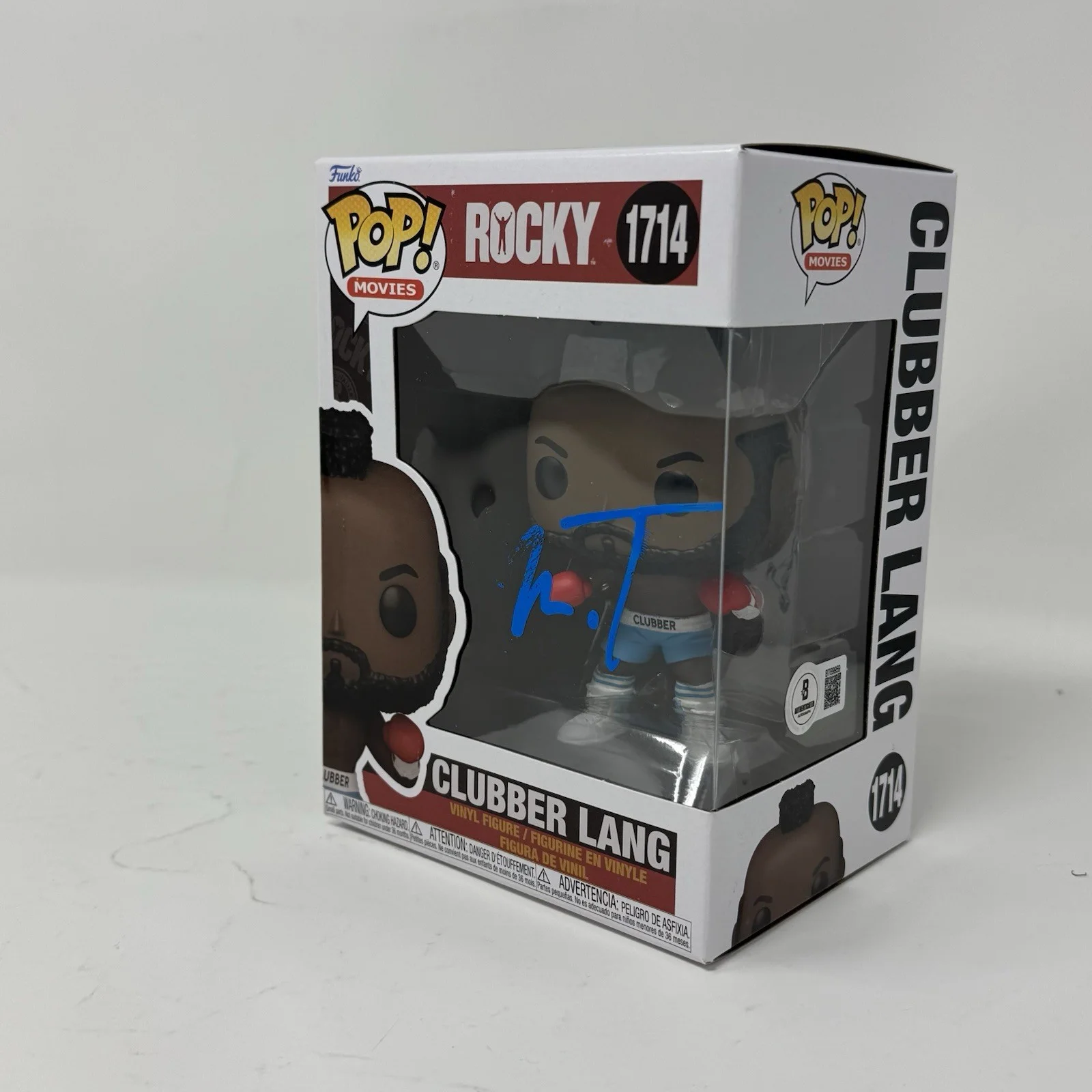 Mr. T — Mr. T Signed Rocky Clubber Lang Funko Pop #1714 Autograph Figure Beckett COA, изображение 3