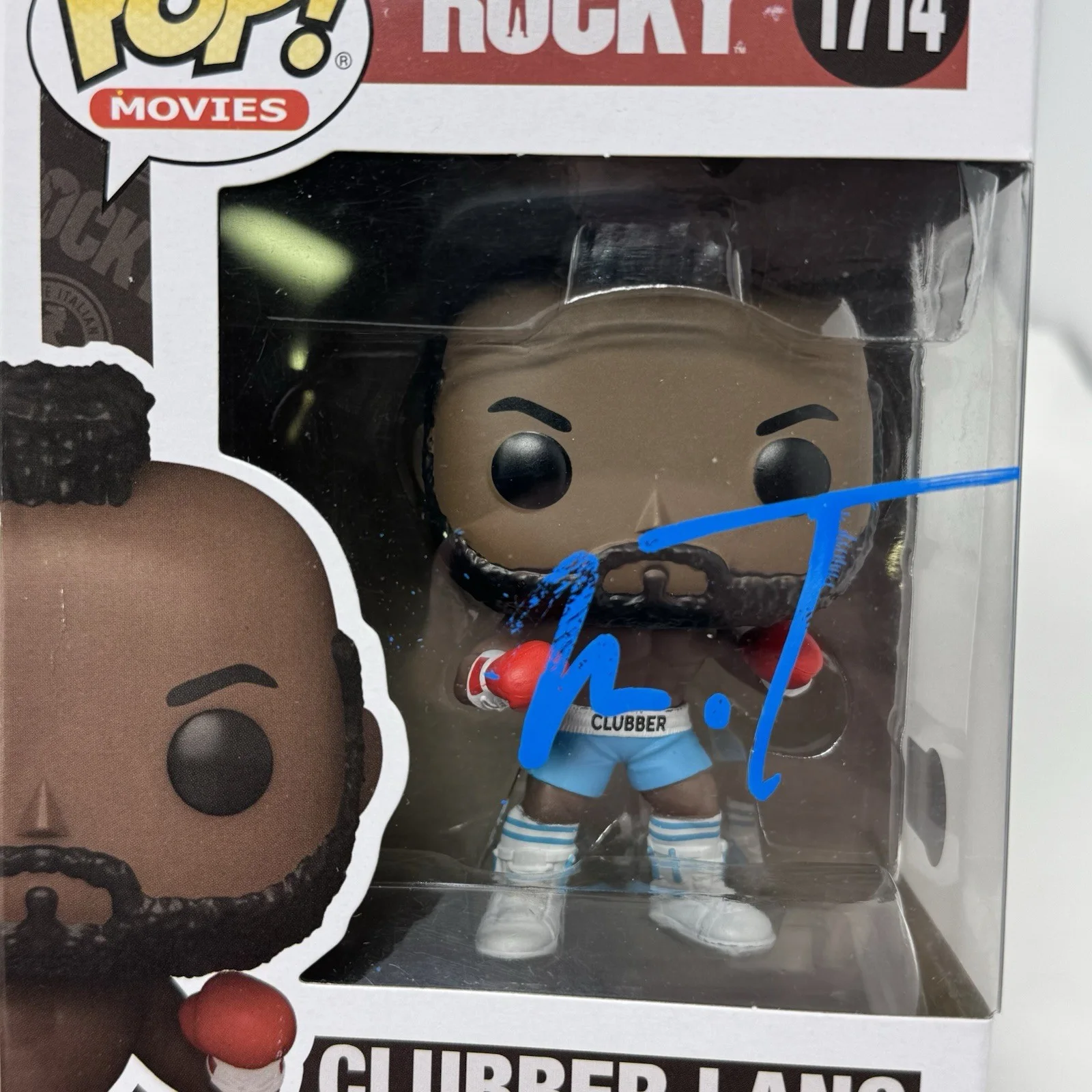 Mr. T — Mr. T Signed Rocky Clubber Lang Funko Pop #1714 Autograph Figure Beckett COA, изображение 4