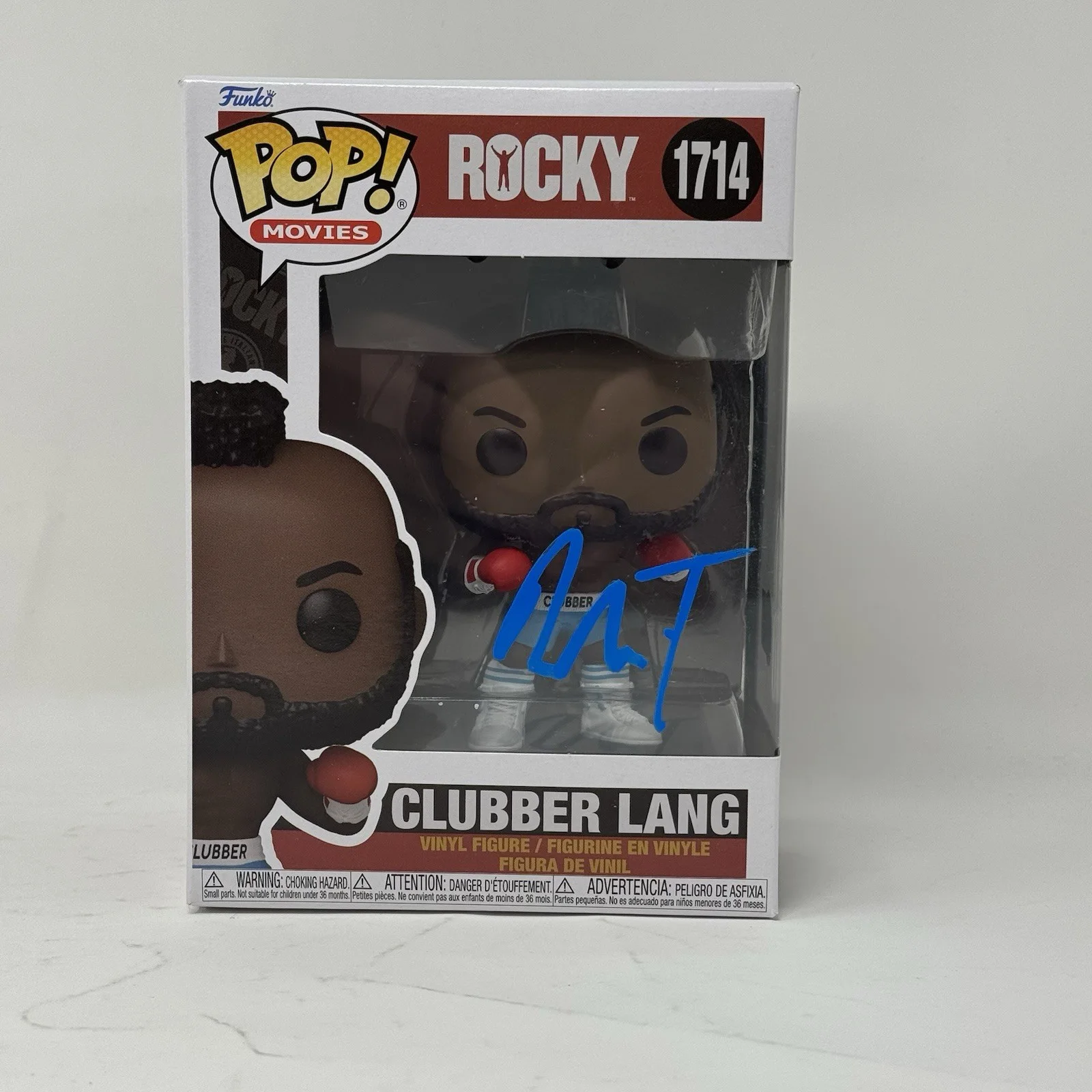 Mr. T — Mr. T Signed Rocky Clubber Lang Funko Pop #1714 Autograph Figure Beckett COA, изображение 3