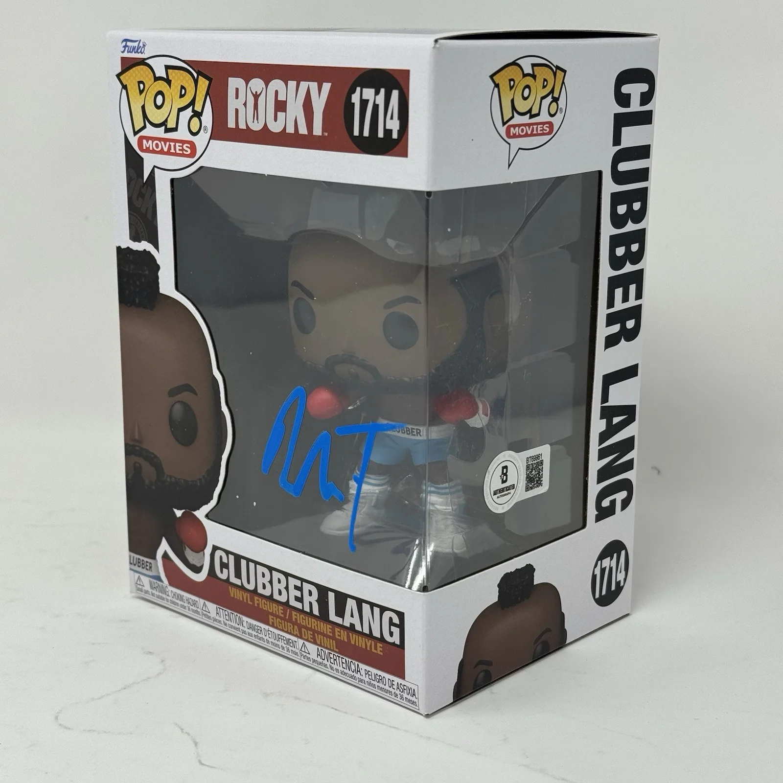 Mr. T — Mr. T Signed Rocky Clubber Lang Funko Pop #1714 Autograph Figure Beckett COA, изображение 5
