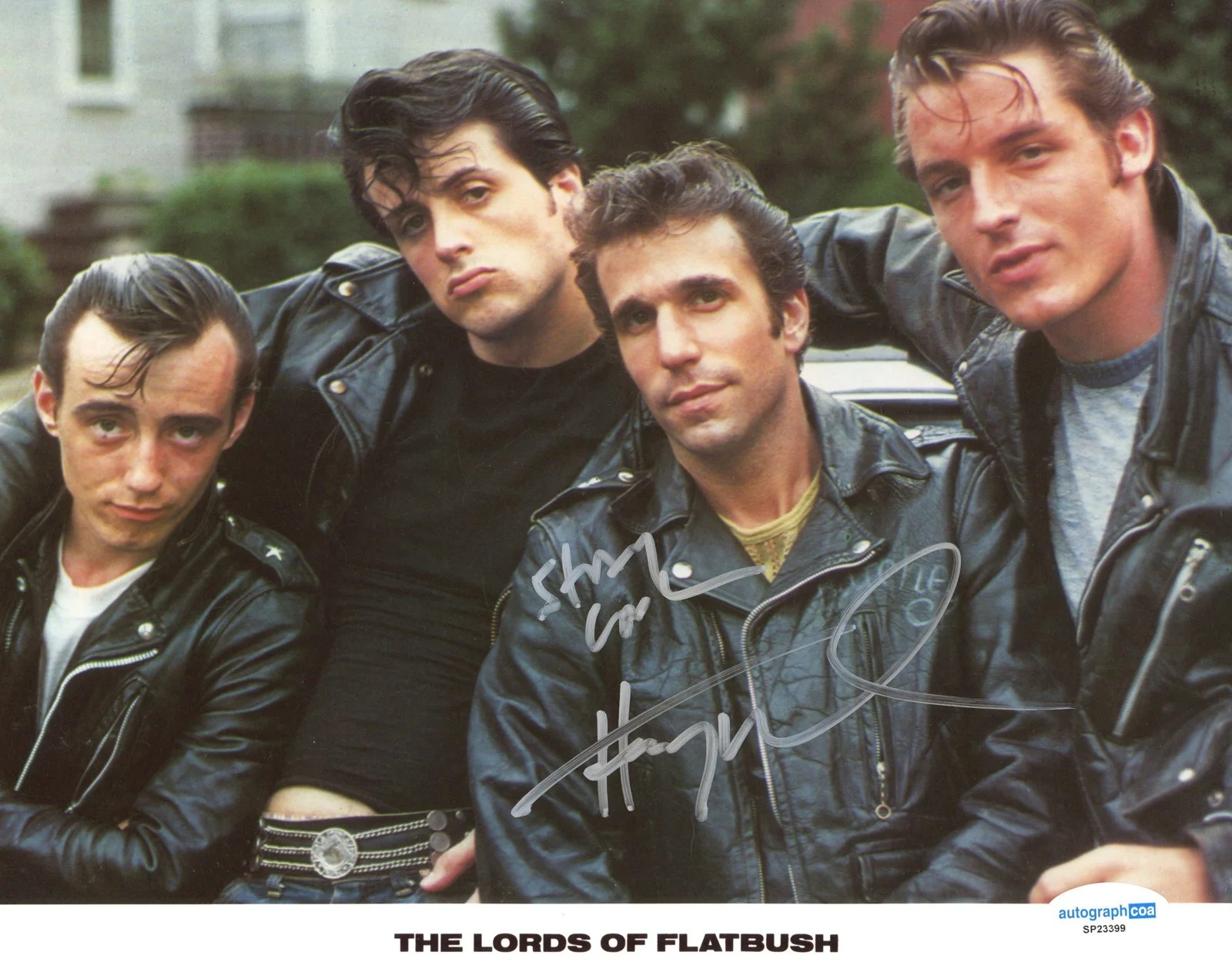 Henry Winkler — Henry Winkler "The Lords of Flatbush" AUTOGRAPH Signed 'Butchey' 8x10 Photo ACOA