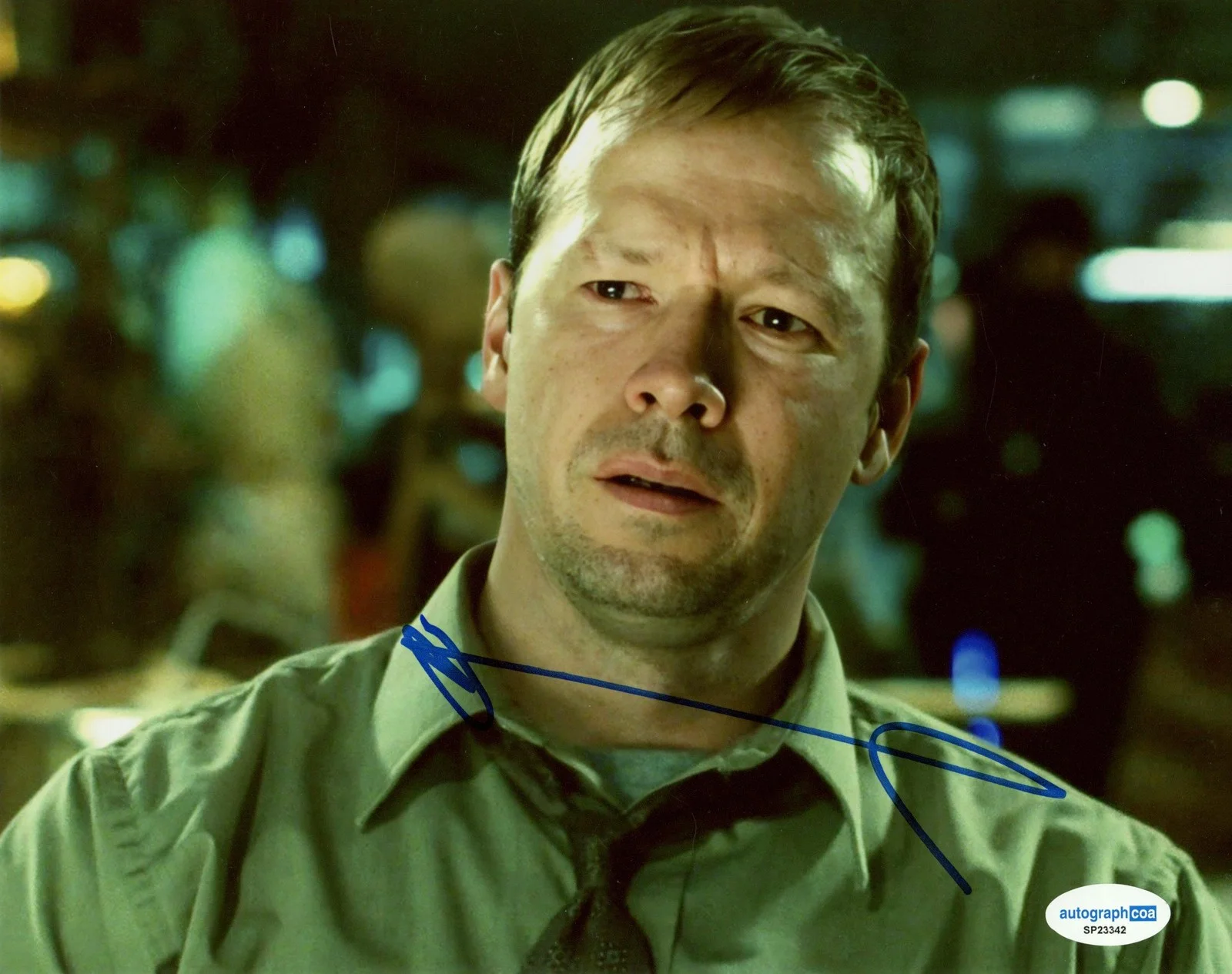 Donnie Wahlberg — Donnie Wahlberg "Saw II" AUTOGRAPH Signed 'Det. Eric Matthews' 8x10 Photo B ACOA