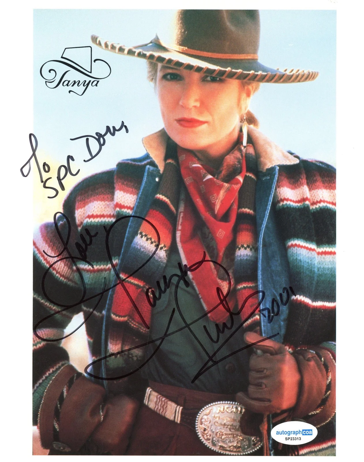 Tanya Tucker — Tanya Tucker "TNT" Country Singer AUTOGRAPH Signed 8x10 Photo 'To SPC Don' ACOA
