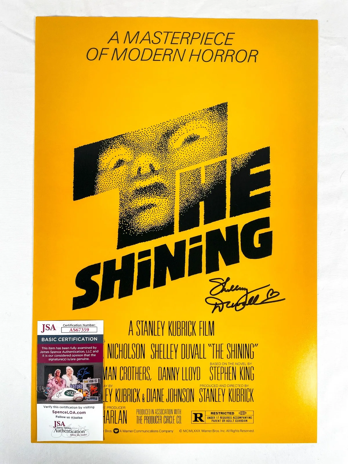 Shelley Duvall — Shelley Duvall Signed Autographed THE SHINING 12x18 Photo Poster PROOF JSA, image 5