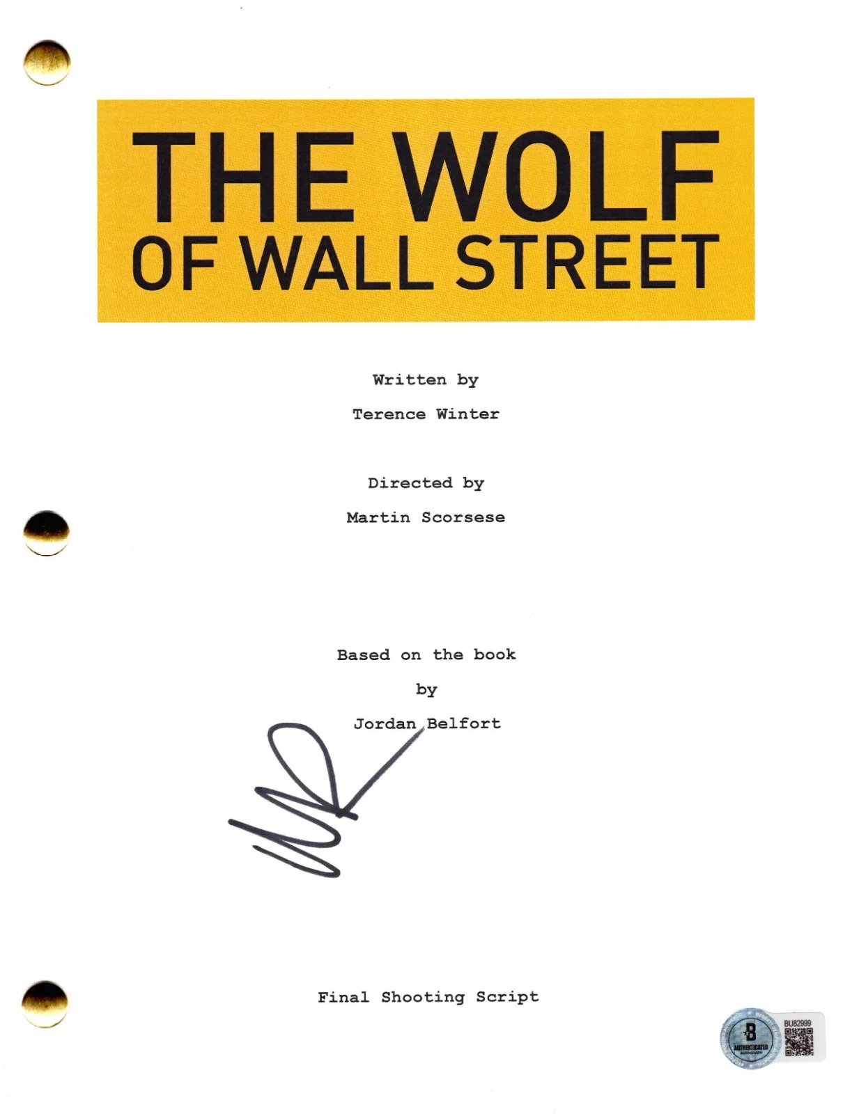 Margot Robbie — Margot Robbie Signed The Wolf of Wall Street Script Autograph Beckett