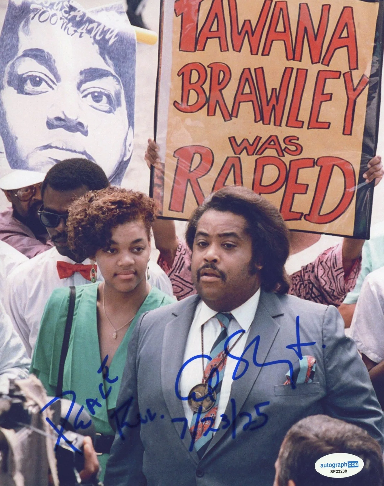 Al Sharpton — Reverend Al Sharpton AUTOGRAPH Signed Civil Rights Activist 8x10 Photo H ACOA