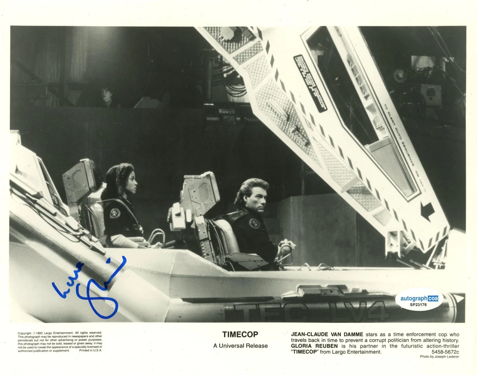 Gloria Reuben — Gloria Reuben "Timecop" AUTOGRAPH Signed 'Agent Sarah Fielding' 8x10 Photo ACOA