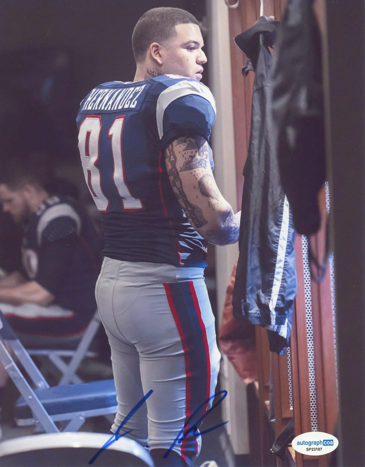 Josh Andrés Rivera — Josh Andres Rivera "American Sports Story" SIGNED 'Aaron Hernandez' 8x10 Photo