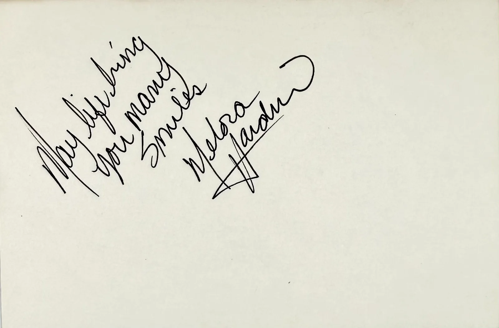 Melora Hardin — MELORA HARDIN Signed Autographed 4x6 INDEX CARD Absolute Power The Office MONK, image 4