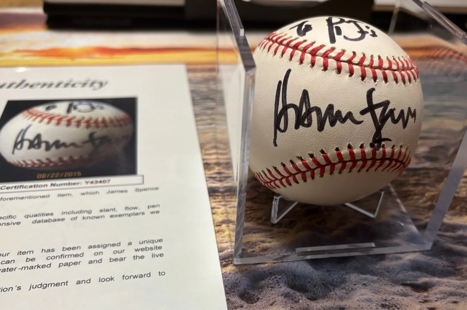 Harrison Ford — 🔥 Harrison Ford Signed ONL Baseball Auto Movie Actor Star Wars Han Solo JSA 🔥, image 2