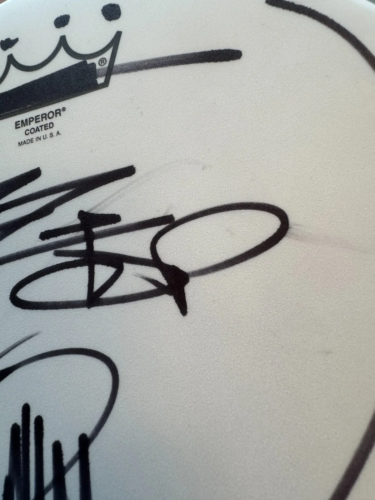 Billy Gibbons ZZ Top HOF Signed Autographed 10" Drumhead Drum Head Beckett COA, изображение 3
