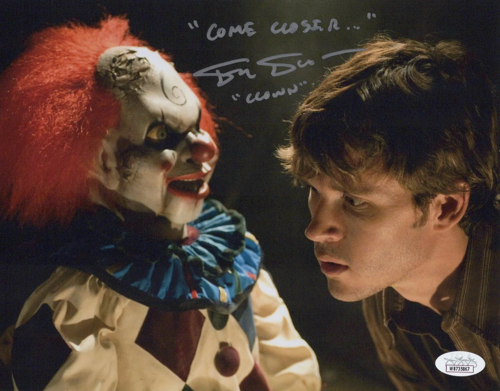 Fred Tatasciore — Fred Tatasciore Signed 8x10 Dead Silence Clown Authentic Autograph Photo JSA COA