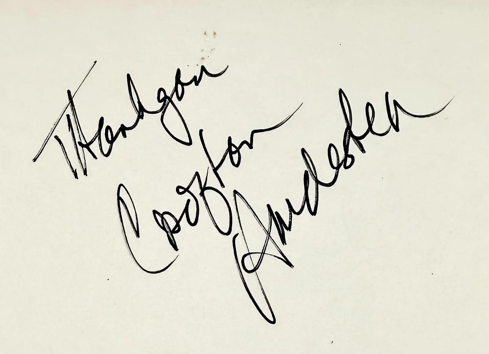 Crofton Hardester — CROFTON HARDESTER Signed Autograph 4x6 INDEX CARD Saving Private Ryan EMMANUELLE, image 2