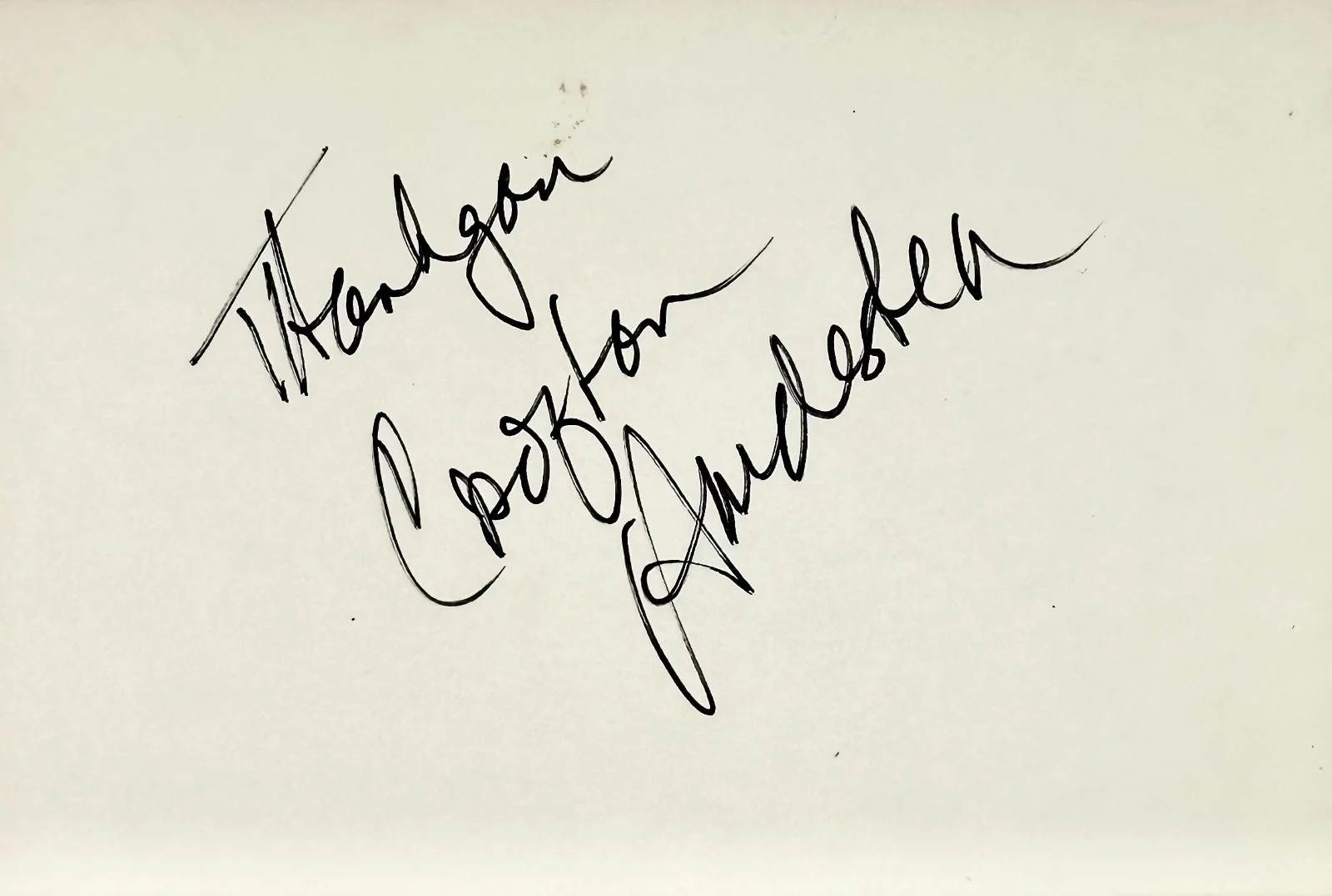 Crofton Hardester — CROFTON HARDESTER Signed Autograph 4x6 INDEX CARD Saving Private Ryan EMMANUELLE, image 4