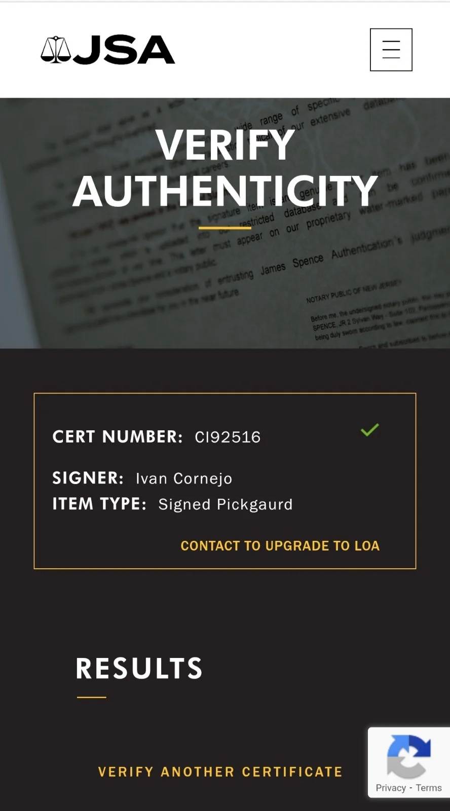 Ivan Cornejo new palmer acoustic guitar signed jsa autograph mirada dañado music, изображение 3