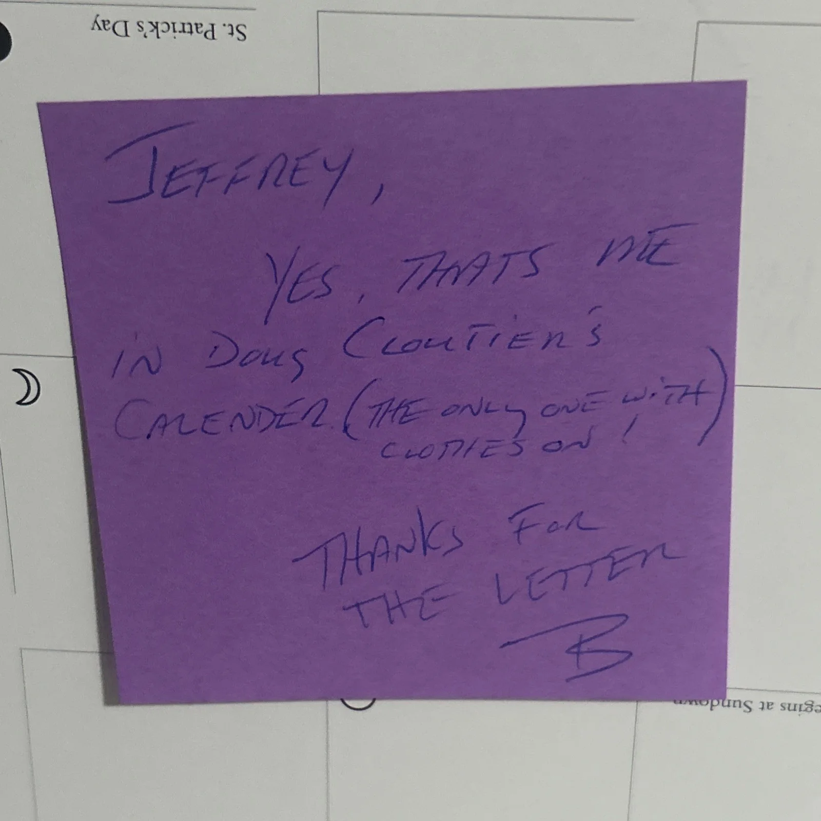 Brody Hutzler — Brody Hutzler HAND SIGNED/AUTOGRAPH & post-its Young & the Restless Soap Opera, изображение 3