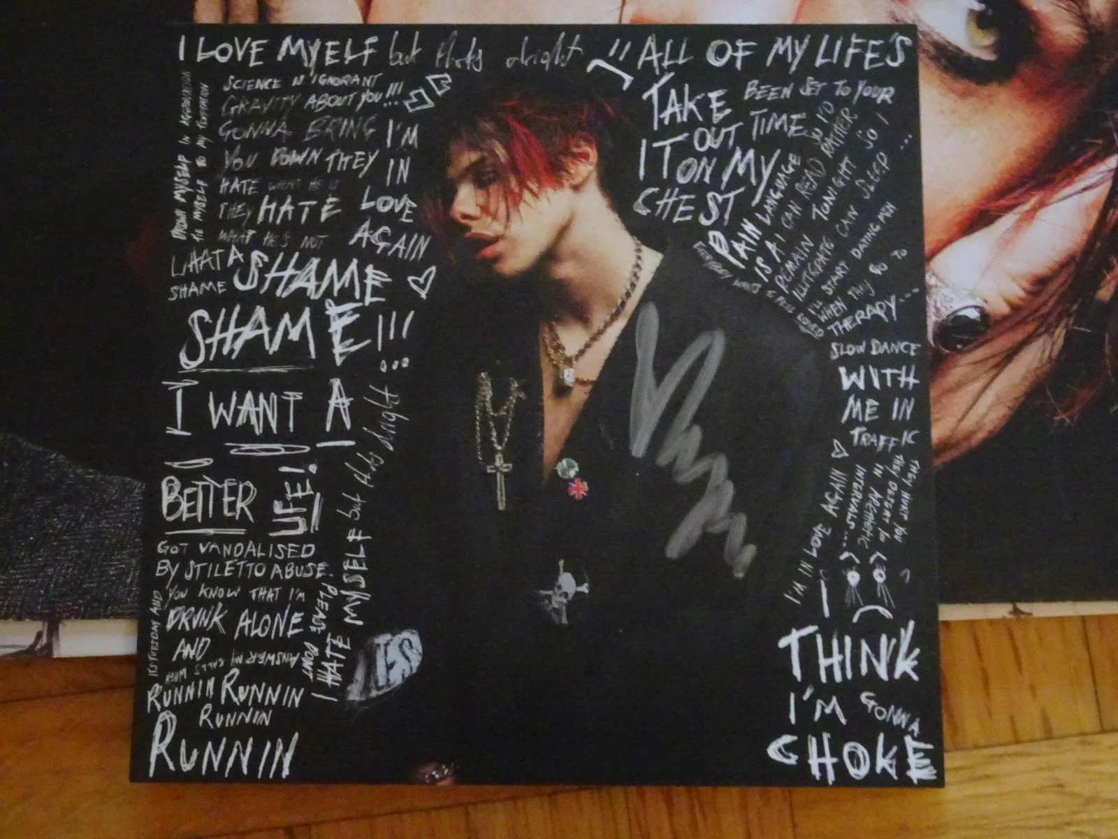 YUNGBLUD Self Titled Vinyl LP Signed insert Autographed sealed variant cover, image 4