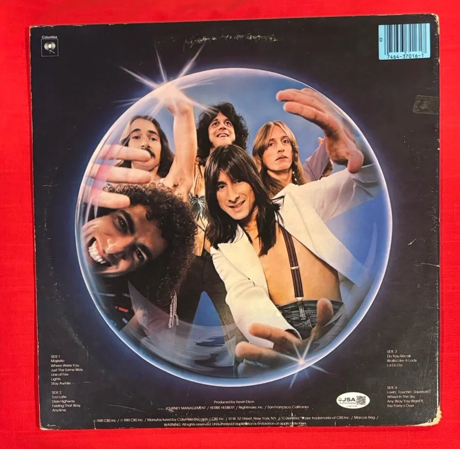 Steve Perry JOURNEY Captured Vinyl Album Signed Autographed JSA, изображение 2